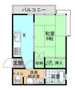 コーポ栂の里【1階】の間取り