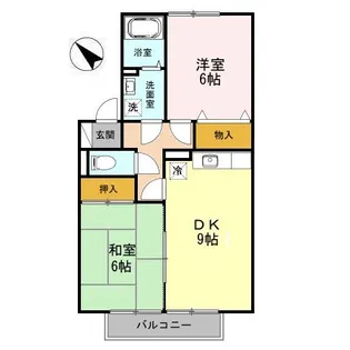ヒルサイドテラス A【1階】の間取り