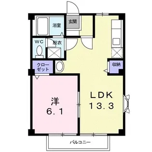 タウンリバティー【1階】の間取り