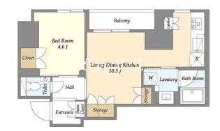 OC RESIDENCE OCHANOMIZU【6階】の間取り