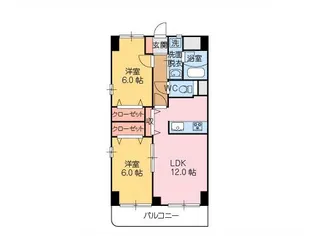 シーショア・下河原【3階】の間取り