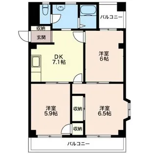 ウッディベル・港南【2階】の間取り