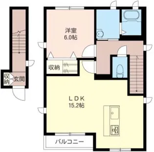テュルクワーズ湘南【2階】の間取り
