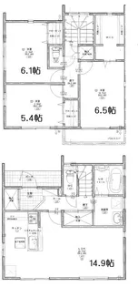 群馬県伊勢崎市堀下町【一戸建】の間取り