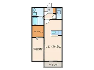 アルヴェ-ル富士見【2階】の間取り