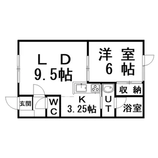 YMA鳥取北【1階】の間取り