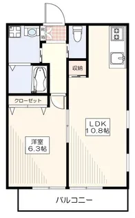 メゾン・パティオ【1階】の間取り