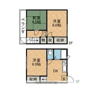ラ・イズミ【1階】の間取り