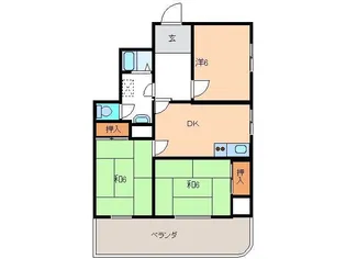 サングリーンハイツ【3階】の間取り