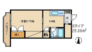 マンション高崎栄町【5階】の間取り