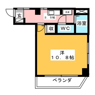 クレセール花の木【3階】の間取り