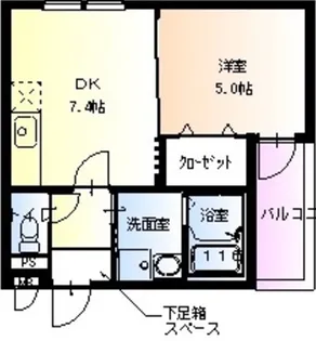 フジパレス山之内II番館【3階】の間取り