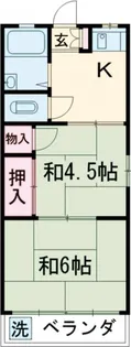 コーポ清風【1階】の間取り