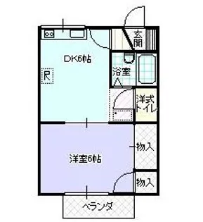 ハイツアクシス N【2階】の間取り