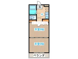 アーバンハイツ百合ヶ丘【2階】の間取り