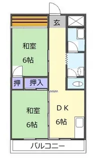 ドゥナーレ津新町I【2階】の間取り