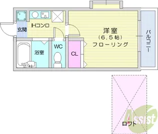 サントノーレ旭ヶ丘【2階】の間取り
