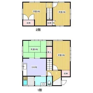 静岡県浜松市中央区船越町【一戸建】の間取り