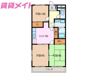 コーハンライズ【2階】の間取り