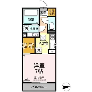 ファグタル【3階】の間取り