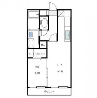 フィネス長瀬【2階】の間取り