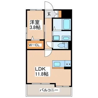 MA CHAMBRE【3階】の間取り