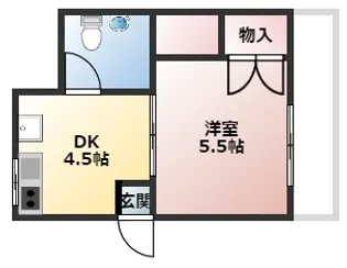 コーポたまき【3階】の間取り