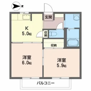メルベーユ アン【2階】の間取り