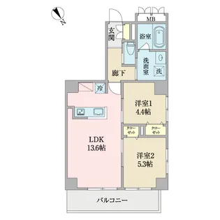 ロクス アモエヌス【1階】の間取り