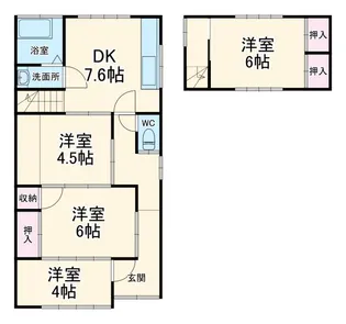 静岡県島田市中溝町【一戸建】の間取り