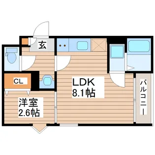 R-smart東照宮【2階】の間取り