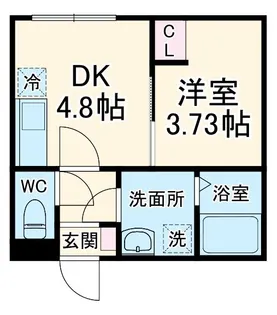 カインドネス南橋本【1階】の間取り