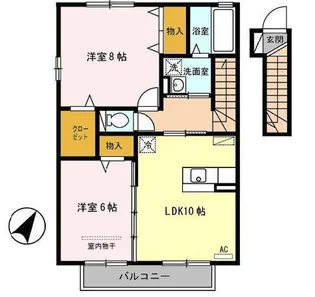 山形県山形市鈴川町3【アパート】の間取り