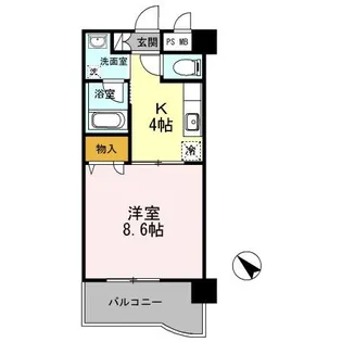 ルネス・カリヨン【3階】の間取り