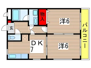 YKハウス稲毛東【3階】の間取り