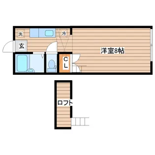 リーベンスホワイト【1階】の間取り