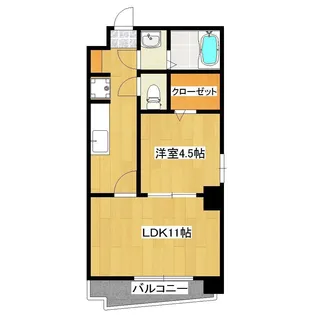 クレール新屋敷【3階】の間取り