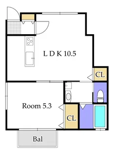arancia青江【1階】の間取り