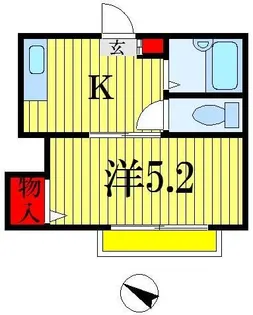 カメリヤハイツ【1階】の間取り