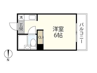 ベルパトリエ己斐中【3階】の間取り