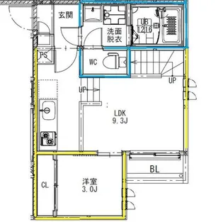 GRANDTIC武蔵塚【1階】の間取り