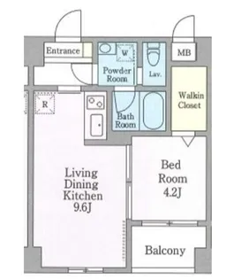 wing port 蒲田【4階】の間取り