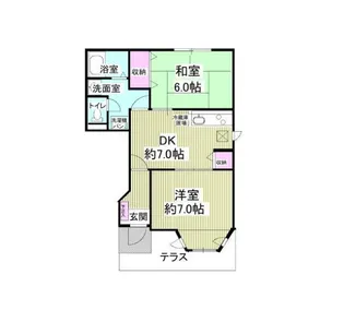 ガーデントップヒルズA4【1階】の間取り