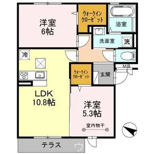 リヴェール【1階】の間取り