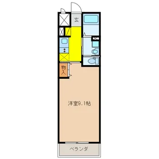 岐阜県大垣市東前2【アパート】の間取り