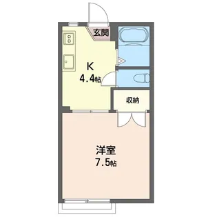 1Kの間取り画像
