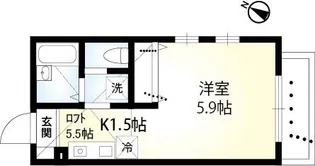 ヴェラハイツ子安台【1階】の間取り