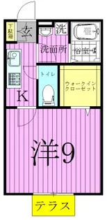 プレサージュ西新井【1階】の間取り