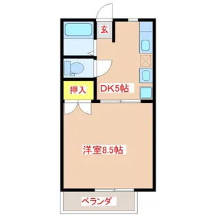 コーポたうみIII【1階】の間取り