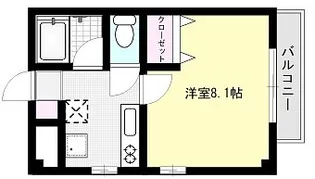 クルトゥラドーモ英萌II【2階】の間取り